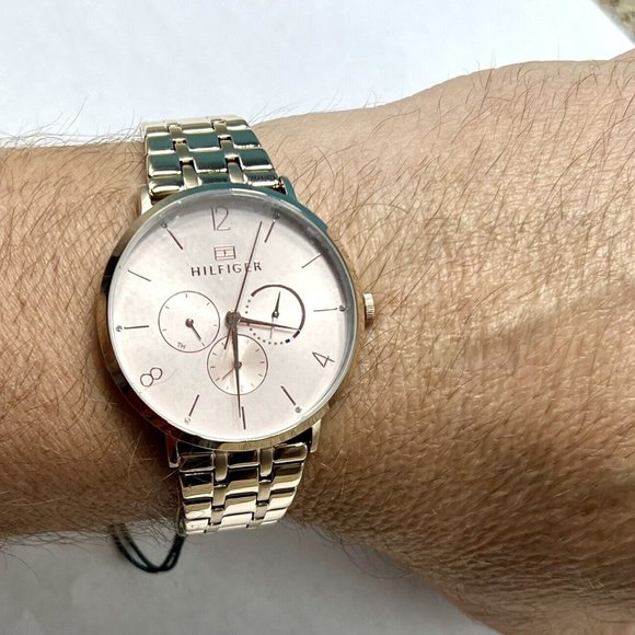 Tommy Hilfiger Multi-function Carnation Gold Steel Ladies Watch - 1782030 - Picture 3 of 6